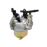 Carburetor with 24 mm Air Intake for 163cc 5.5 Hp & 196cc 6.5 Hp Go-Kart Engines, featuring silver and black components with visible screws, metal surfaces, and a manual choke mechanism.