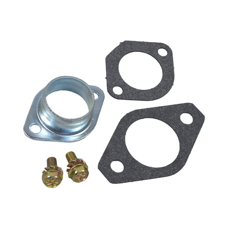 Carburetor 632795A for Tecumseh engines, featuring a metal body with visible gaskets, metal ring with holes, nuts, and screws. Includes parts for ECV100, LAV30, LAV35, LAV40, and LAV50 engines.