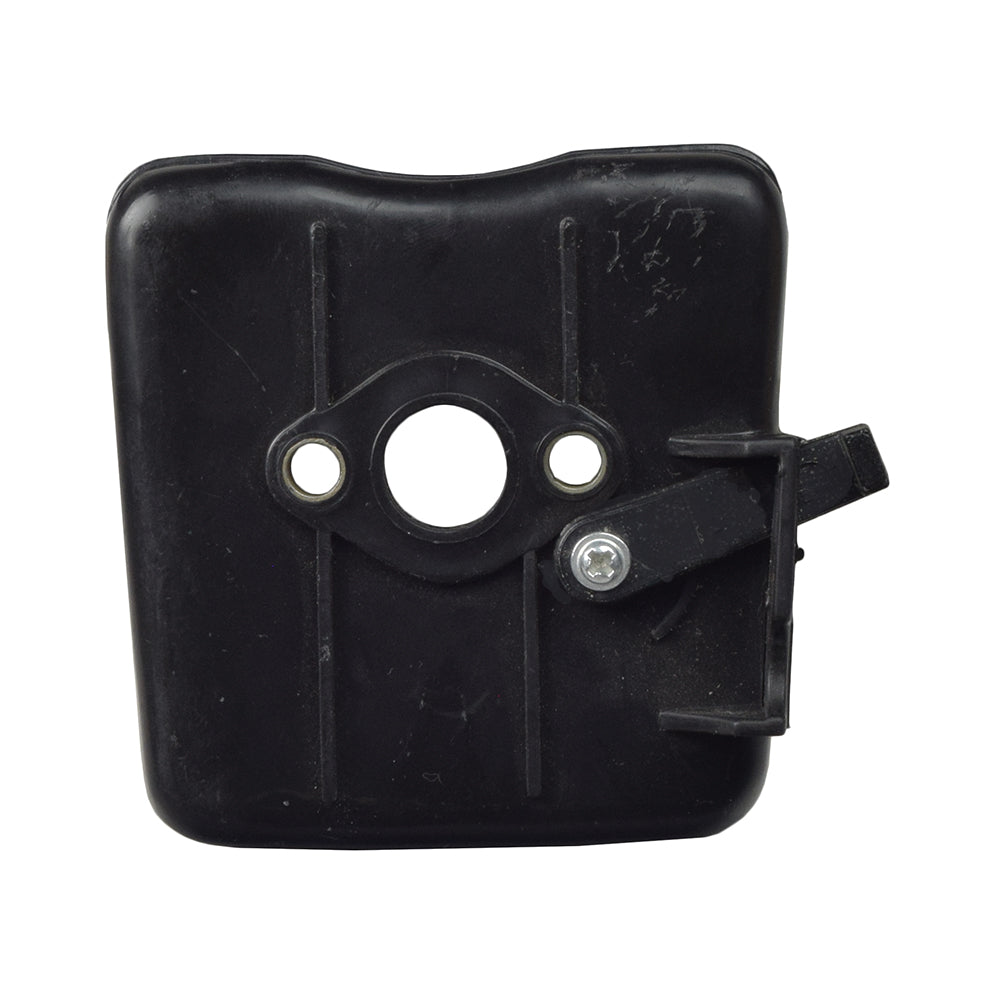 Choke Backing Plate for the Motovox MVS10, featuring a black plastic design with a central hole for the choke lever, essential for managing the air/fuel mix on the scooter's engine.