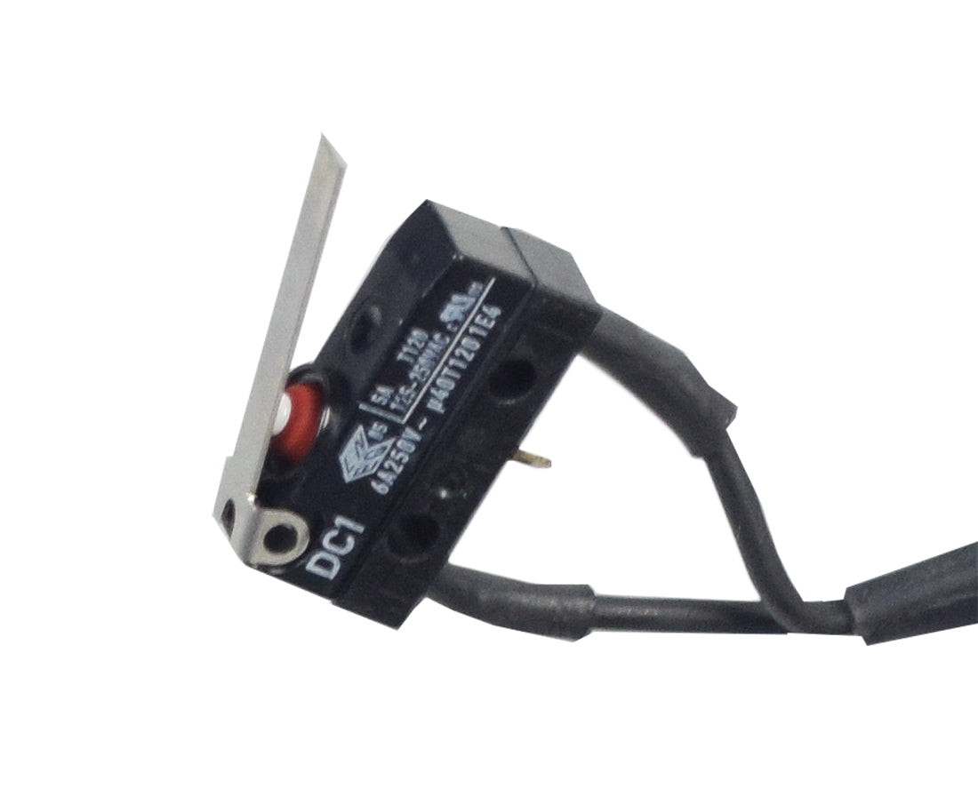 Right Motor Assembly for the Pride Jazzy J6, a black electrical device with a red button and wires, designed specifically for the VA model J6 power chair with serial numbers JB213314162020 and after.