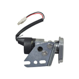 Key Switch for Pride Mobility Raptor (R3-1700) & Baja Raptor 2 (BA300) Scooters, featuring a metal bracket, wires, and a close-up of a black and red cable with a white connector.