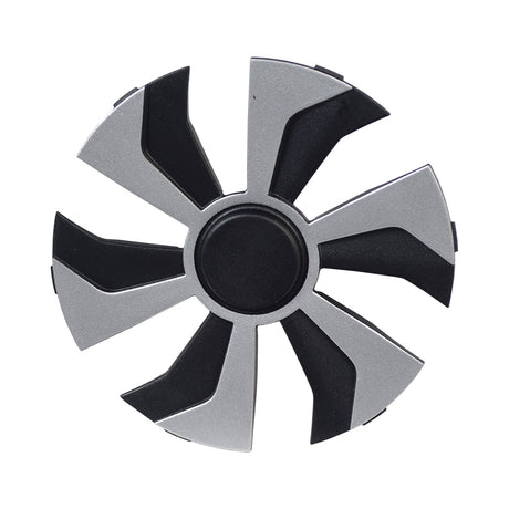 6 Caster Wheel for the Jazzy Air 2 Power Chair, featuring a black tire on a silver rim with black and grey blades, providing stability and dependability for all chair positions.