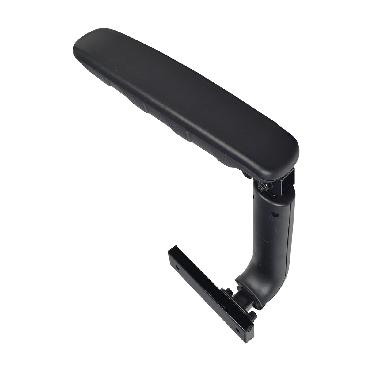 Armrest Assembly (Right & Left) for Jazzy Air & Air 2 Power Chairs with Solid Seat Pan, featuring black armrests, 14 armpads, and 2-piece steel brackets, enhancing comfort and support.