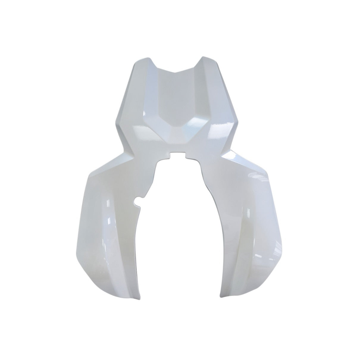 White Base Shroud for the Jazzy Air 2 Power Chair, a durable plastic cover with a curved design, protects internal electronics from external elements like water and dirt.