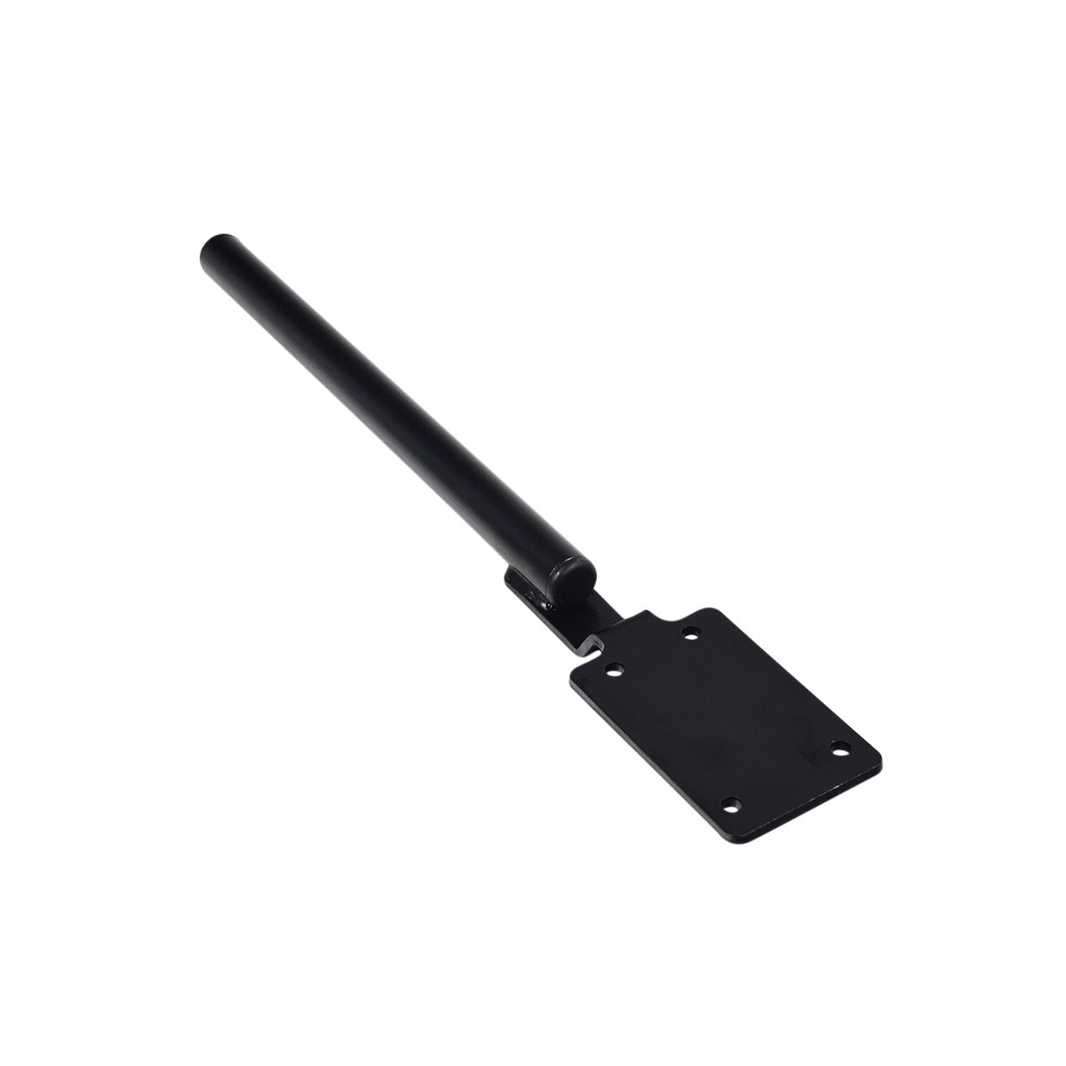 Joystick Mounting Bracket for Jazzy Air & Air 2 Power Chairs, featuring a black metal object with a long handle, designed to securely attach a joystick to the powerchair's armrest.