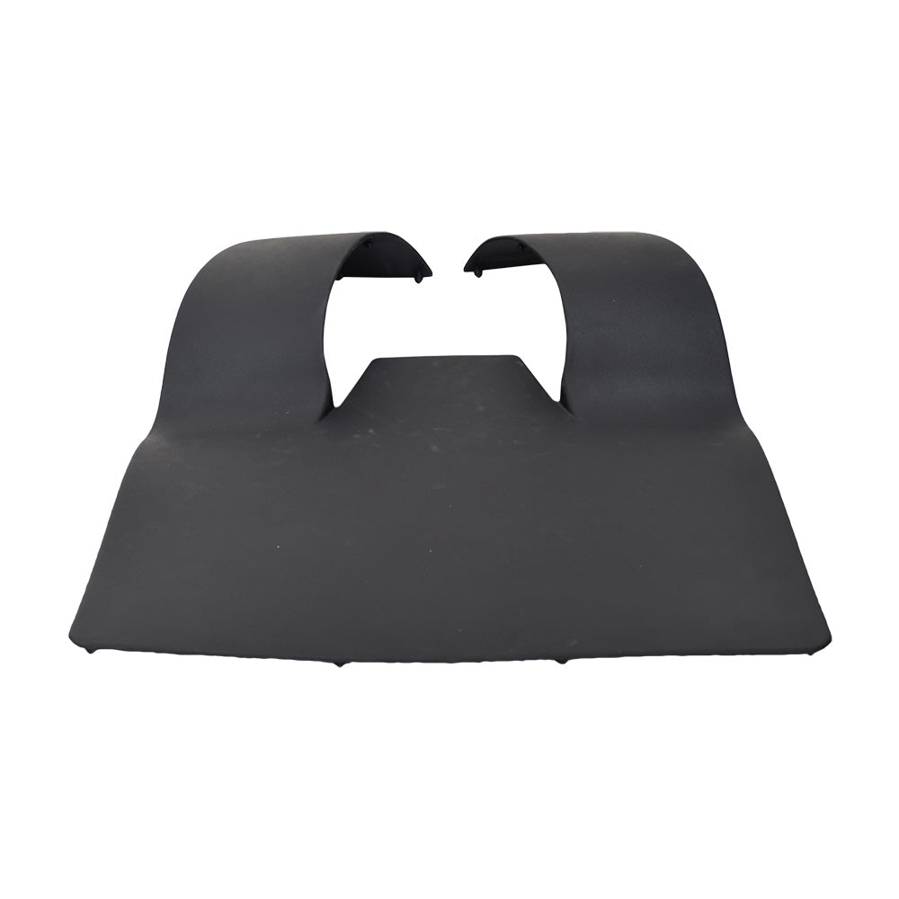 Red Front Shroud Assembly for the 4-Wheel Pride Victory 10 (SC710) featuring a black rubber floor mat with two holes, trim, reflectors, and necessary hardware.