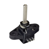 Throttle Pot for Pride Legend (SC3000/SC3400) - A black and silver electrical device with a lever, compatible with specific serial numbers of 3-wheel and 4-wheel scooters made before May 21, 2004.