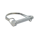 Seat Tower Safety Pin for the Go-Go Go-Char & Jazzy Z Chair – a glossy metal pin with a round head, close-up view showing a loop retainer for secure attachment and easy removal.