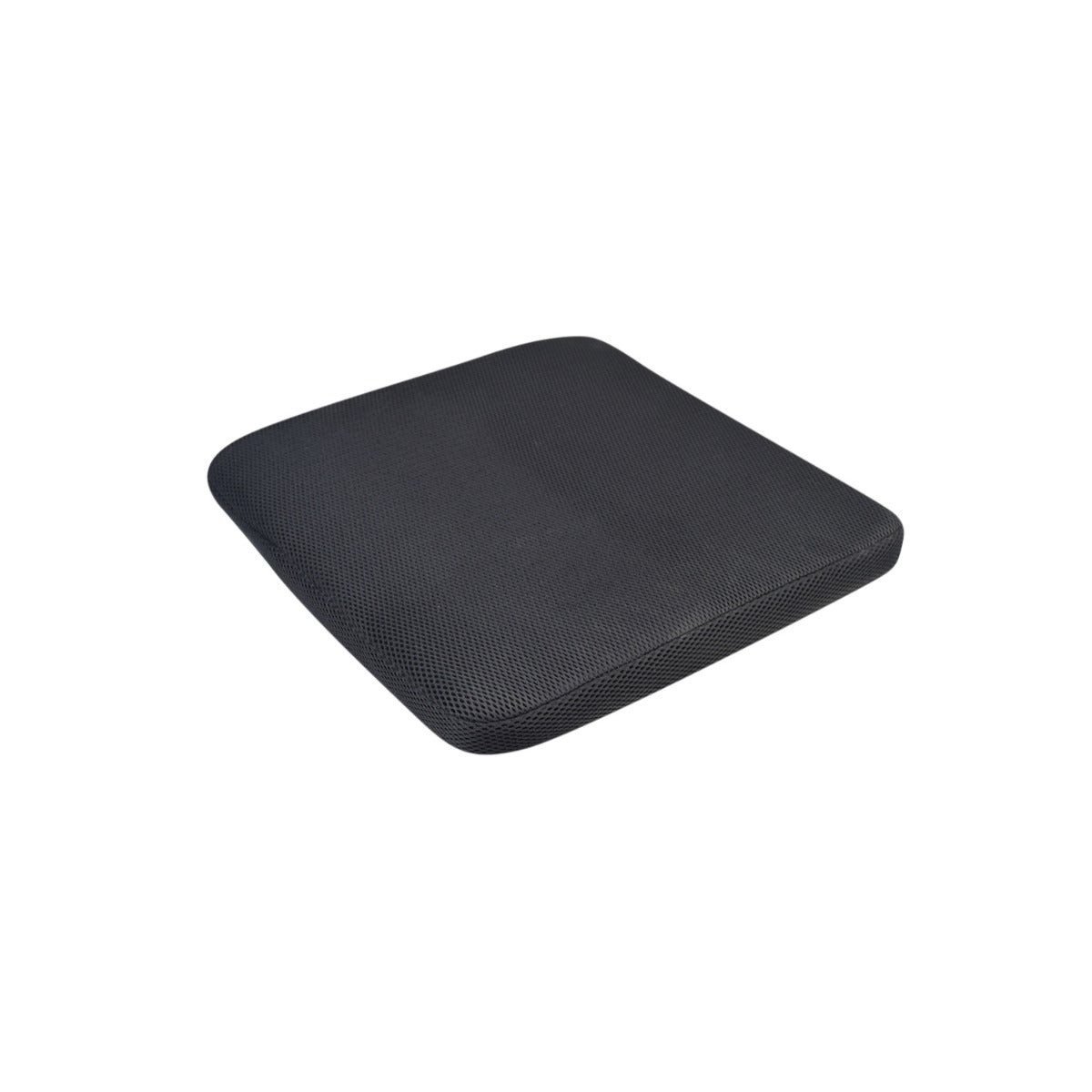 Seat Cushion for the Jazzy Passport Power Chair, displayed as a sleek black square object. Ideal for replacing worn-out cushions, ensuring comfort and compatibility with the Jazzy Passport power chair.