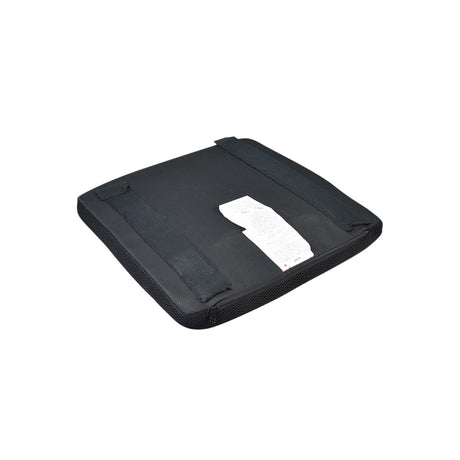 Seat Cushion for the Jazzy Passport Power Chair, featuring a sleek design with a visible white label. This high-quality replacement cushion enhances comfort and fits seamlessly with your Jazzy Passport power chair.