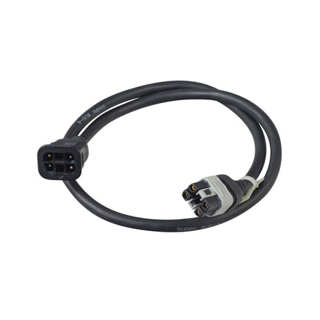 640mm Dynamic Bus Cable for Jazzy Power Chairs, featuring one male and one female black connector, designed for connection between the joystick bus cable and control module.