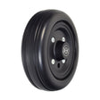 6x2 All-Black Rear Caster Wheel Assembly for Jazzy Select, Jazzy Select Elite, and Pride TSS 300, featuring a black wheel with a metal center, ideal for power chairs.