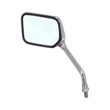 Left Side Mirror for the Pride Sport Rider, showcasing a close-up of the automotive side-view mirror with a black and silver frame and chrome finish.