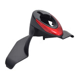 Front Fender Shroud Assembly with Red Insert for the 3-Wheel Go-Go Elite Traveler Plus (SC53) & Go-Go Sport (S73) scooters, featuring a black fender with a prominent red trim piece.