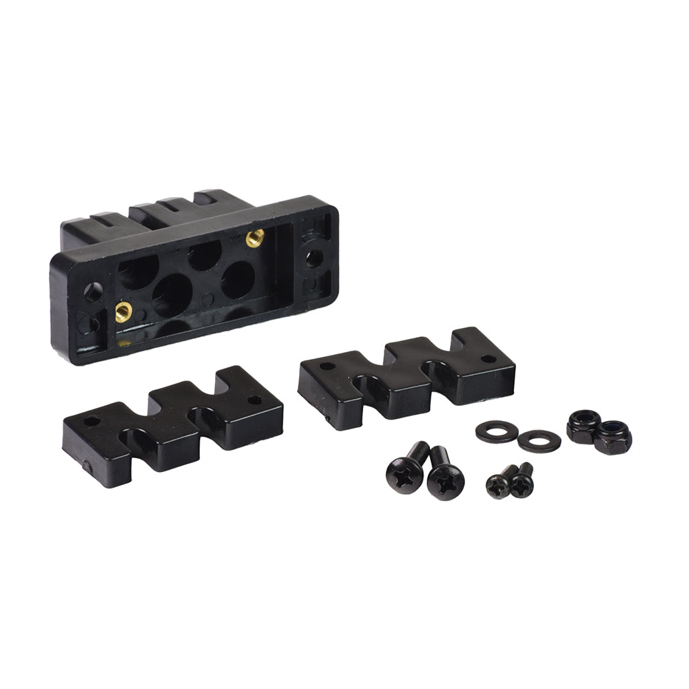 Complete 50 Amp Dynamic R-Series V2.07 Controller Assembly for the Go-Go Ultra X (SC40X/SC44X), featuring a black plastic piece with screws, bolts, and integrated connectors.