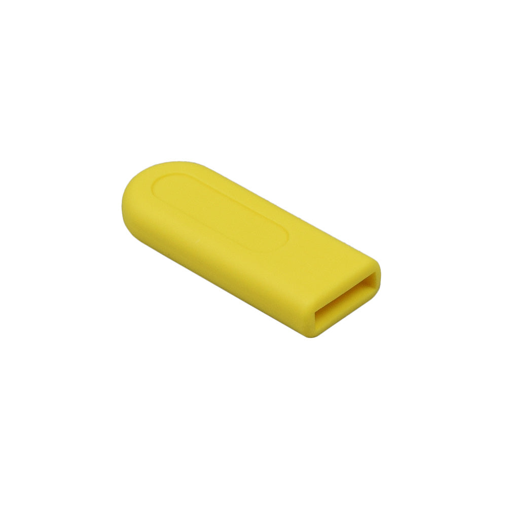 Yellow Freewheel Lever Cap for the Jazzy J6 Power Chair, shown as a compact yellow rubber accessory designed to unlock the brake mechanism.