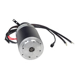 Motor and Brake Assembly for the Pride Pursuit XL (SC714) (Blemished), featuring a small electric motor with attached wires, essential for maintaining your scooter or power chair's functionality.