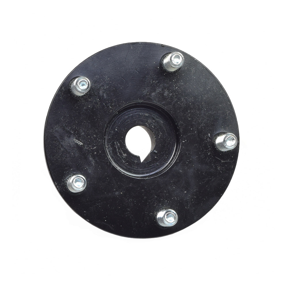 Rear Wheel Hub for the Pride Pursuit (SC713), Pursuit XL (SC714), & Pursuit Sport (MV714) showing a black circular metal hub with visible screws and stainless steel lug nuts.