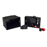 Battery Box Assembly for Jazzy 1113 ATS & Jazzy Select 7 Power Chairs, featuring a black box with visible wires, a strap, and a cable.