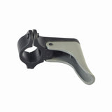 Tiller Adjustment Lever Assembly for Pride Celebrity XL Heavy Duty (SC4450DX), Pursuit (SC713), & Pursuit XL (SC714) mobility scooters, featuring a black and grey plastic construction, designed for precise control and easy replacement.