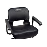 18" Black Vinyl Molded Seat Assembly for Pride Mobility Scooters (SET151299) (Blemished)