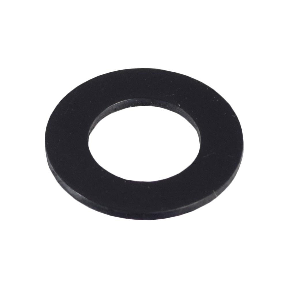 18 mm Front Shock Nylon Washer for Quantum Q6 Edge, featuring a precise black circular design with a central hole, ideal for power chairs and various applications.