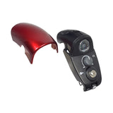 Top Console for Go-Go LX with CTS Suspension (S50LX/S54LX) & Go-Go Sport (S73/S74) Electric Scooters, featuring a dial, key cylinder, speed knob, and red front shield.