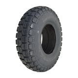 14x4 Flat-Free Tire with C166 Knobby Tread for the Jazzy 1450 & Quantum Q1450, featuring a robust design with a black rim and a durable, puncture-resistant surface.