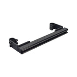 Accessory Bracket for the Tru-Balance 3 Seating System on Quantum Power Chairs, featuring a black metal bar with screws and clamps, essential for adding crutch or oxygen tank holders.