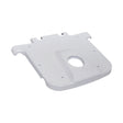 Upper Plastic Assembly for the Go-Go Folding Scooter (S19), featuring a white plastic piece with a central mounting hole for the tiller, essential for both lithium and standard battery versions.