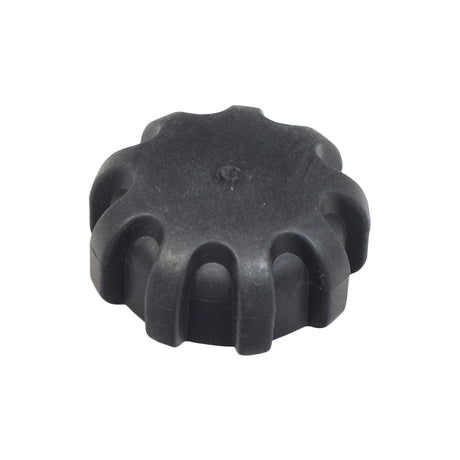 Speed Wheel Knob for Curtis Joysticks featuring a black plastic circular design with a grooved texture for easy turning, commonly used on Q-Logic controls in Quantum brand power chairs.