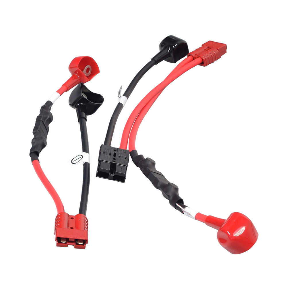 Upper Wiring Harness Assembly for the Pride Sport Rider Mobility Scooter featuring a bundle of red and black cables with various connectors.