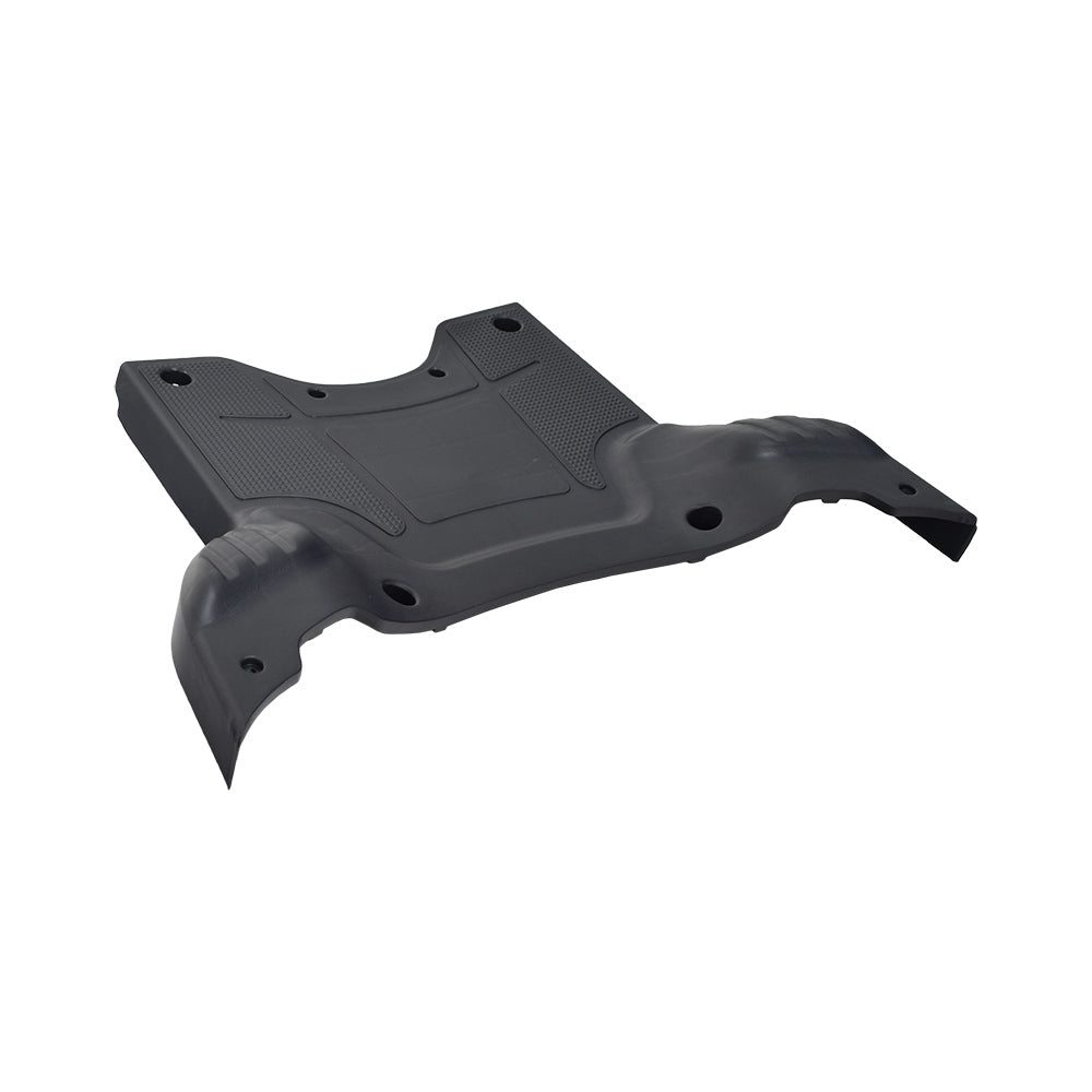 Deck Shroud for Pride Raptor (R3-1700) & Baja Raptor 2 (BA300) Scooters – a black plastic replacement panel with multiple holes, designed to restore and protect the scooter's front.