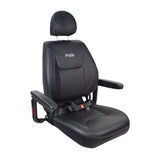 20x20-22 Depth Adjustable Seat Assembly for the Jazzy Air, featuring a seat belt and headrest, designed for scooters or power chairs.