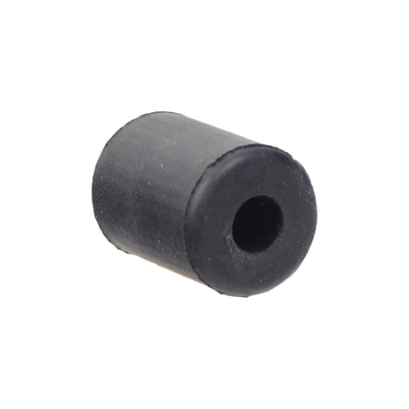 Black Rubber Bumper for the Quantum Tru-Balance Tilt, a small rubber cylinder with a central hole, designed for cushioning or vibration damping in the Tilt Base / Tilt Actuator mechanism.