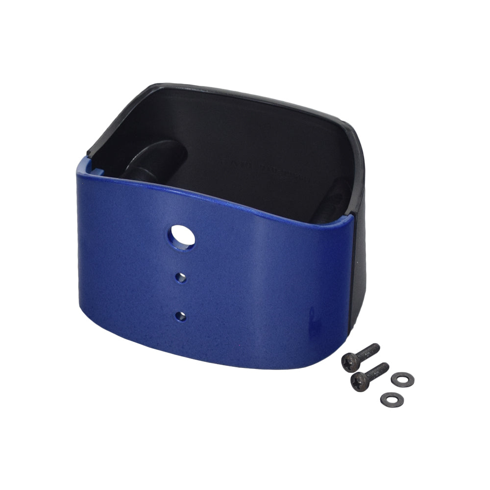 Viper Blue Lower Tiller Shroud for Pride Victory 10 (SC610/SC710), featuring a blue and black structure with visible screws and a white button.