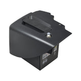 Battery Box Assembly for the Pride Revo 2.0 (S66/S67) mobility scooter, showcasing a black rectangular box with a lid, designed for easy removal and weatherproof functionality.