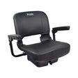 Complete Seat Assembly for the Go-Go Go-Chair featuring a black chair with armrests and a cushioned seat.