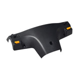 Rear Console Shroud for the Pride Mobility Raptor (R3-1700) Scooter featuring yellow buttons and switches on a black plastic dashboard, enabling rider control.