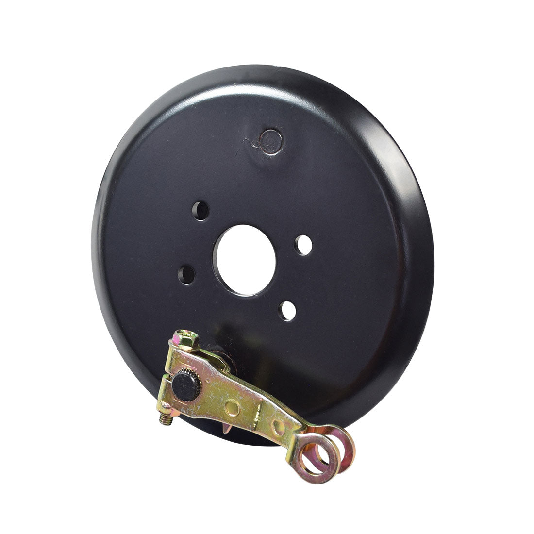 Brake Assembly for the Pride Sport Rider, featuring a black circular component with a visible metal bolt, essential for maintaining scooter or power chair functionality.