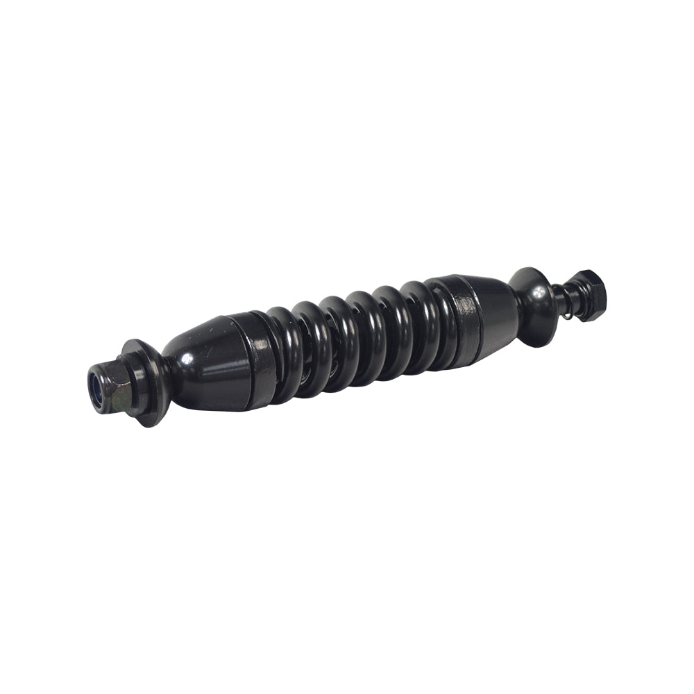 Front Suspension Strut Assembly for Jazzy J6 & 610 Power Chairs, shown as a black coil spring with an integrated nut and screw, suitable for both left and right sides.