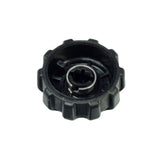 Speed Wheel Knob for the Curtis Q-Logic 2 Joystick, a black plastic wheel with a central nut, designed for controlling a power chair's velocity.