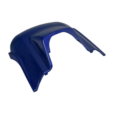 Front Hood Shroud Panel for the Pride Pursuit XL (SC714) shown as a blue plastic replacement part, designed to cover and protect the scooter's front area, displayed on a white background.