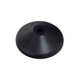 Joystick Shield Protector for the Jazzy Power Chairs, a black plastic object with a central hole, designed to shield the joystick gimbal mechanism from dirt, grit, and moisture.