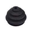 Joystick Rubber Boot for PG Drives Joystick Controllers (VSI, VR2, GC, and Remote Plus), featuring a black rubber circular design with a central hole, suitable for various power chair models.