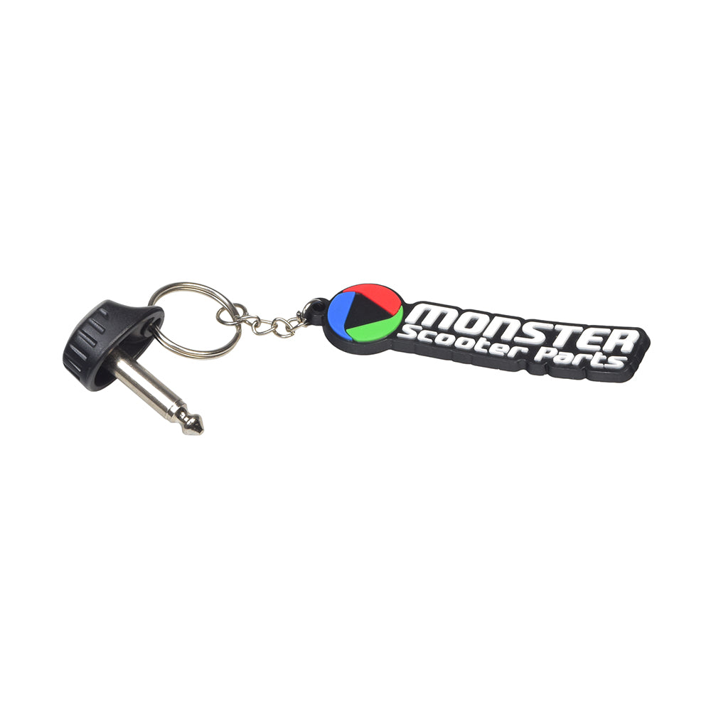 Key (Stereo Plug Style) for the Golden Technologies Buzzaround (GB101) and Buzzaround Lite (GB106/GB106XR), featuring a metallic key chain and a round plastic head.