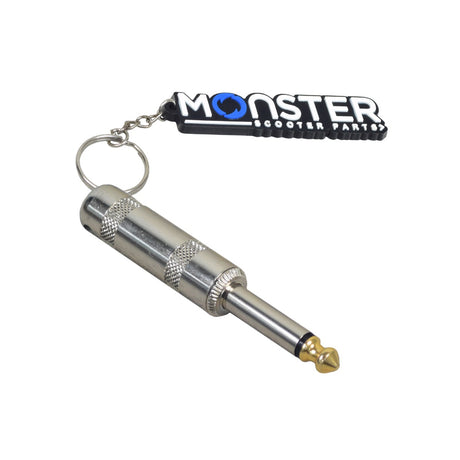 Key for Ranger, Heartway, and EV Rider Scooters, showing a silver audio plug with a gold tip, used to activate various mobility scooter models.