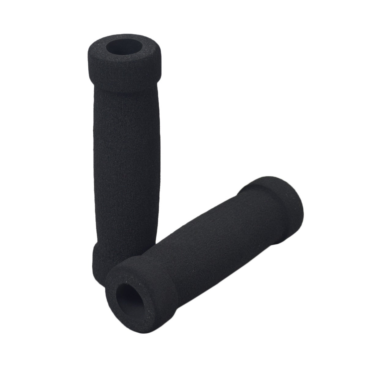 5-1/4 Universal Handlebar Grip Set for Mobility Scooters, featuring black, soft foam grips designed for comfort and compatibility with various scooter brands.