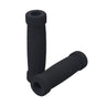 130 mm Foam Handlebar Grips for Mobility Scooters (Set of 2) - close-up image showing a pair of black foam grips suitable for handlebars with a diameter of 5/8 to 7/8.