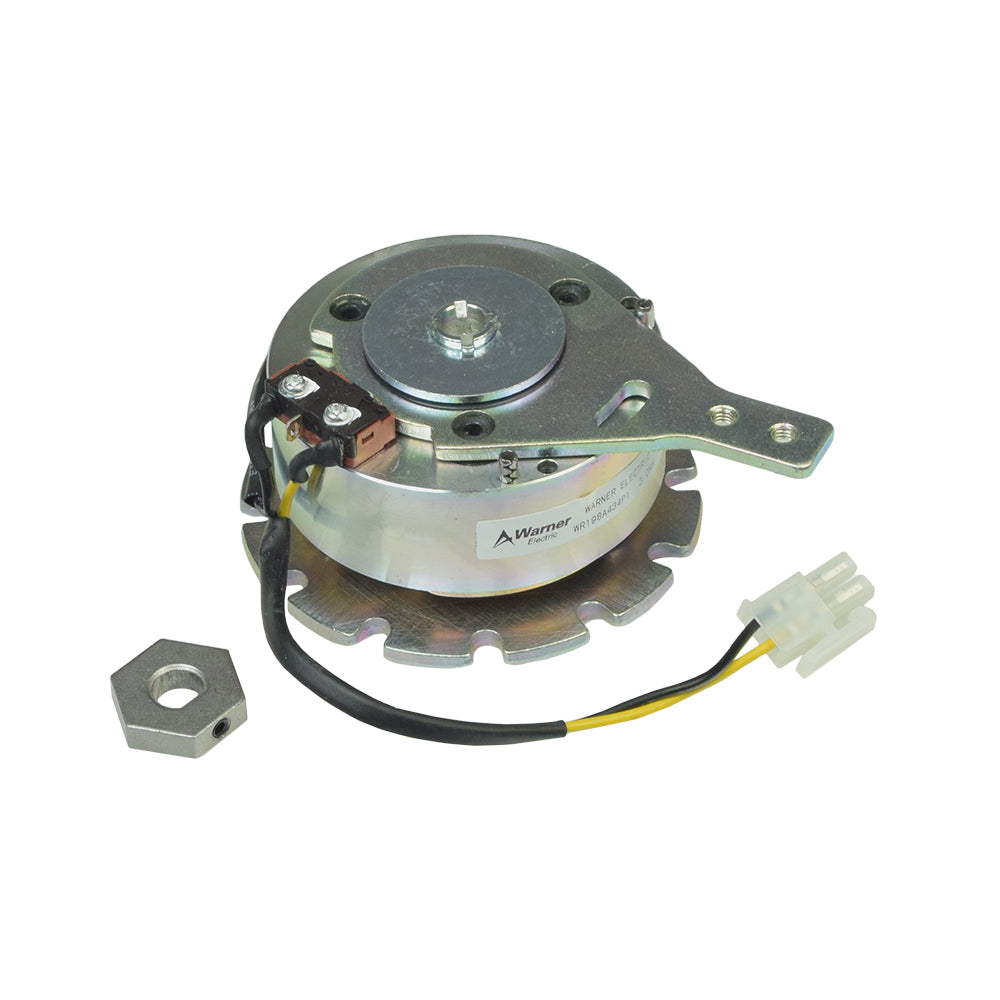 Brake Assembly for the Go-Go LX with CTS Suspension (SC54LX); a small metal device with wires, a nut, and a hexagon-shaped component, essential for regenerative braking in mobility scooters.